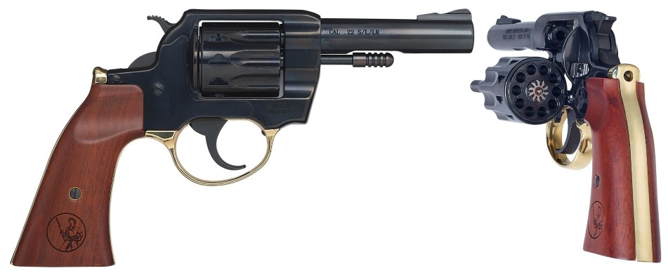 HENRY GOLDEN BOY REVOLVER .22 S L LR GUNFIGHTER GRIP 10RD 4IN BARREL H016GD - 556 Black Friday Promotion